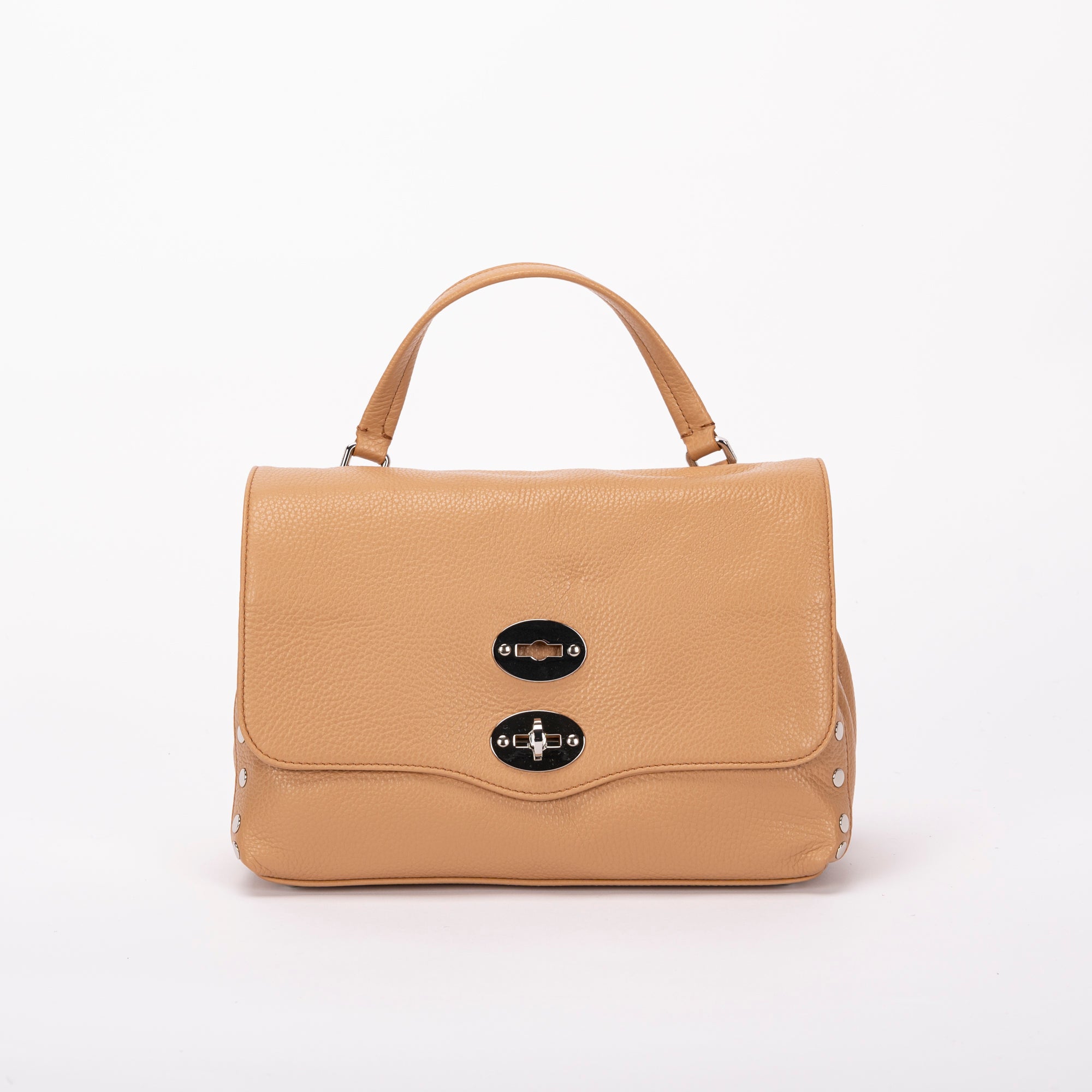 Zanellato Postina small in pelle martellata beige