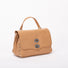 Zanellato Postina small in pelle martellata beige