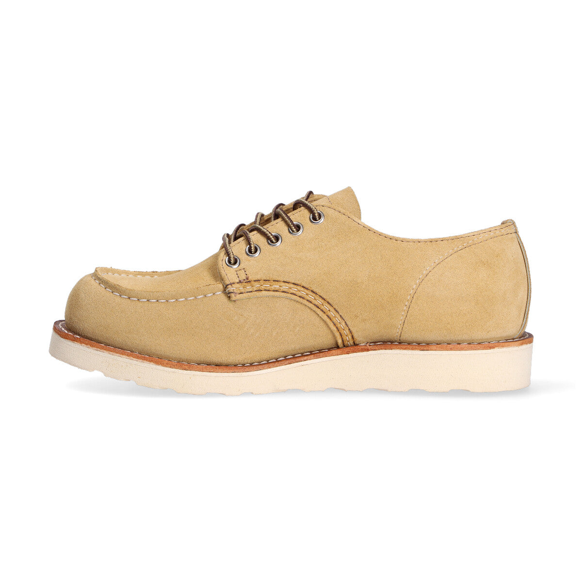 Red Wing Moc Oxford camoscio beige