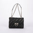 Pinko big love bag puff maxi quilt pelle nera