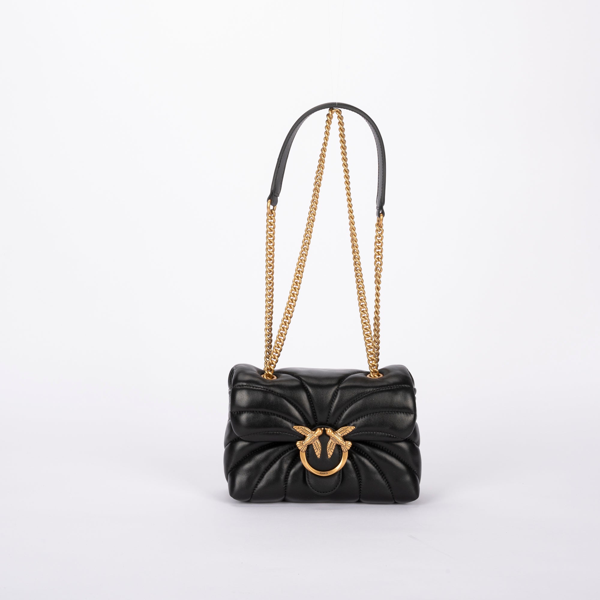 Pinko love bag puff butterfly a tracolla nera