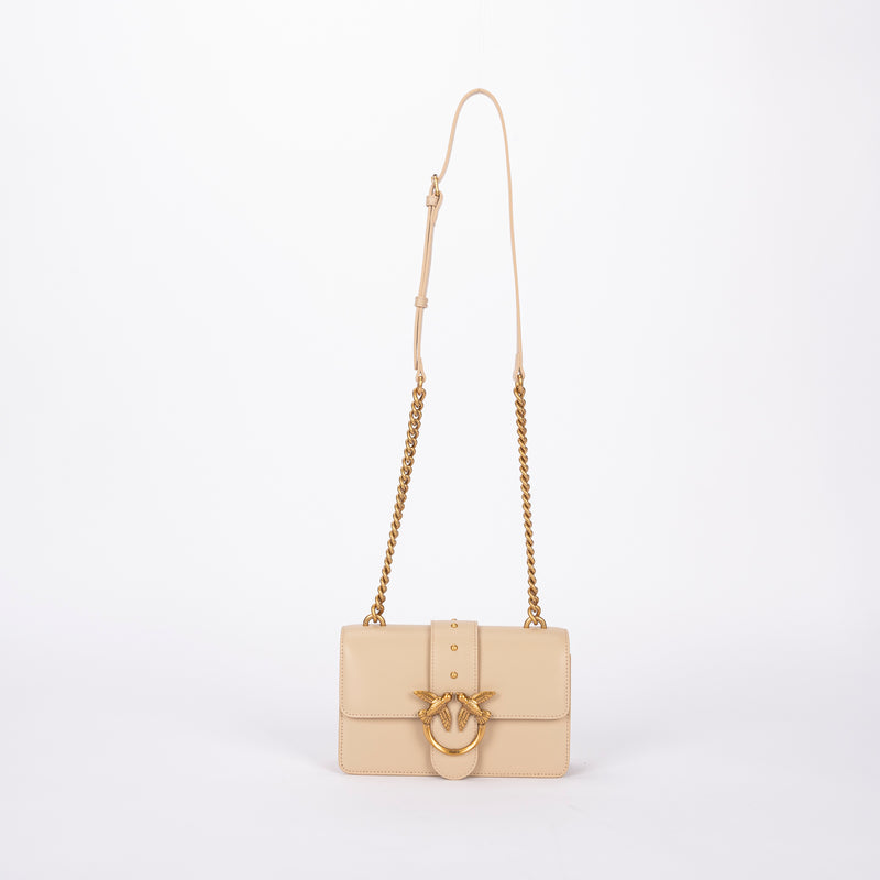 Pinko love bag one simply pelle beige