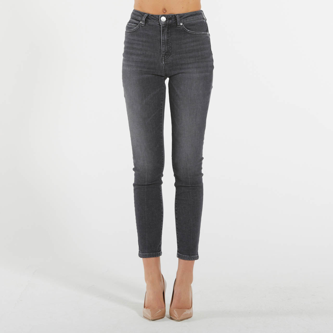 Pinko jeans skinny grigio scuro