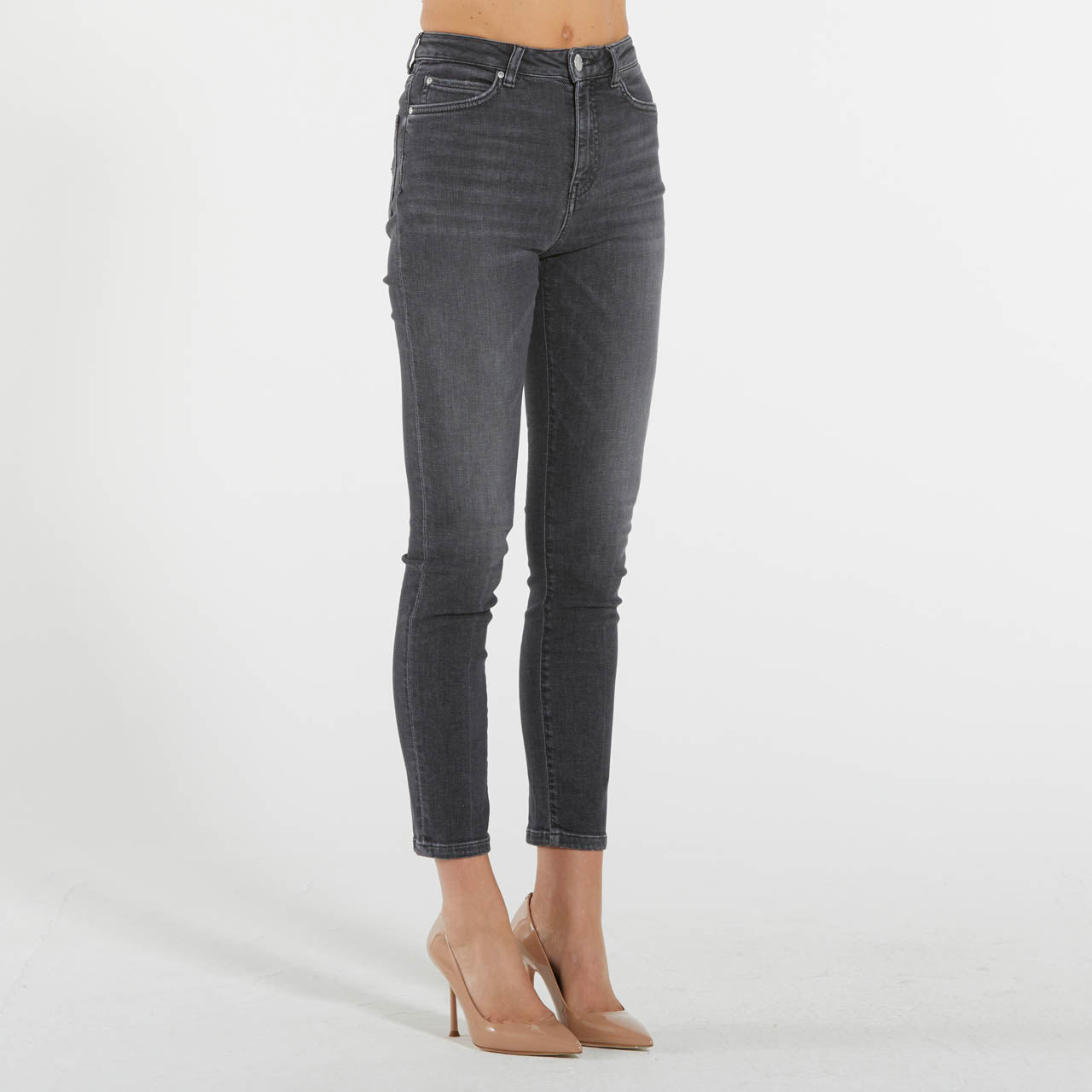 Pinko jeans skinny grigio scuro