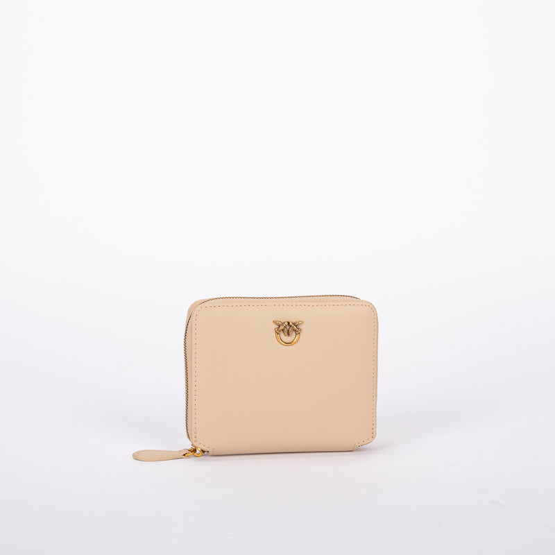 Pinko portafoglio in pelle beige