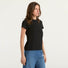 Pinko T-shirt maniche corte logo ricamato nera