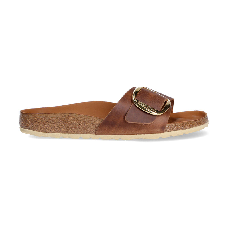 Birkenstock Madrid Big Buckle pelle cuoio