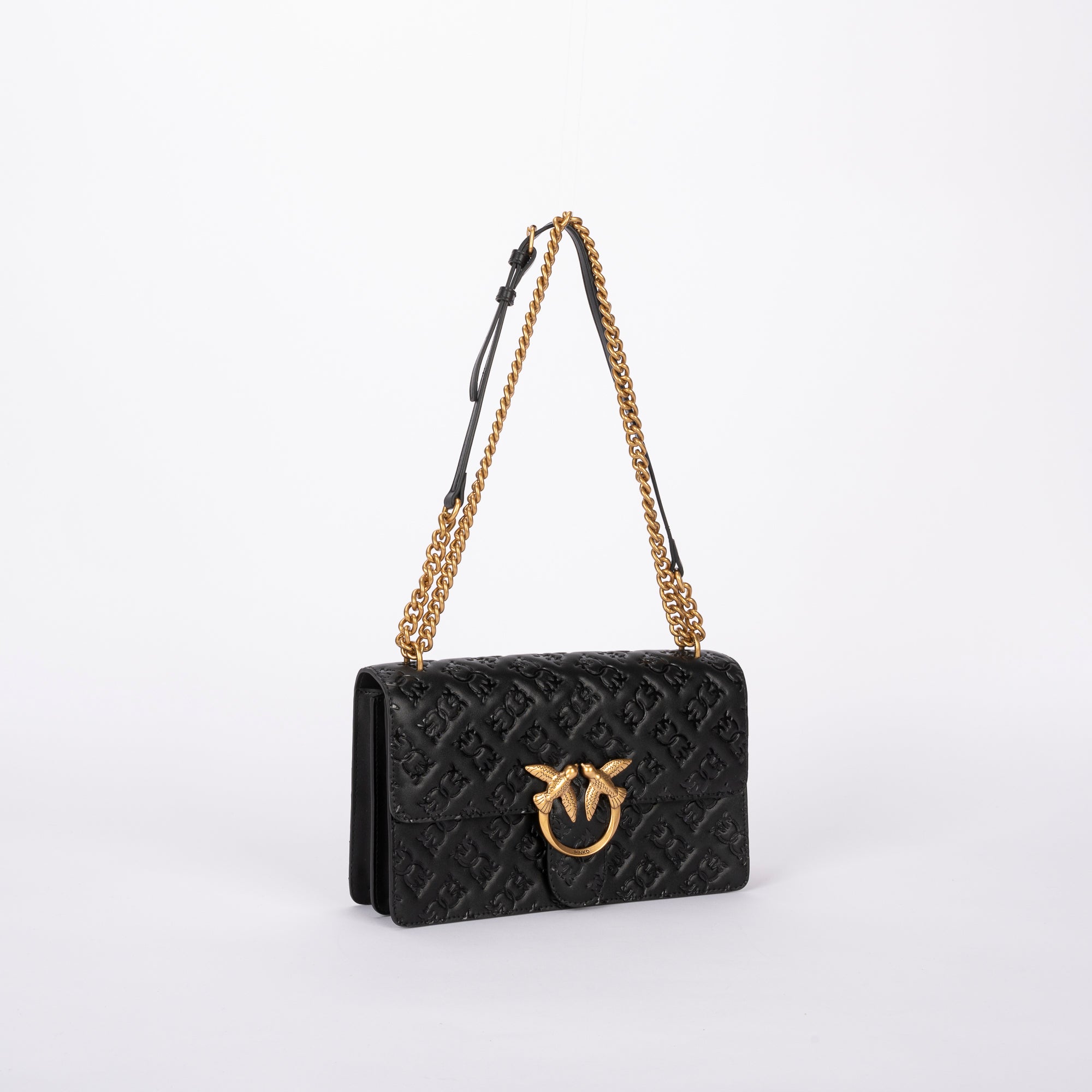 Pinko Borsa Love Bag a tracolla con logo nera