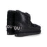 Mou boot Eskimo strass logo pelle nero