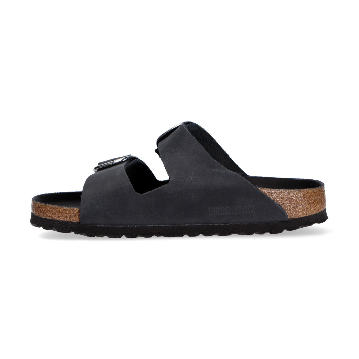 Birkenstock Arizona Big Buckle pelle oliata nera