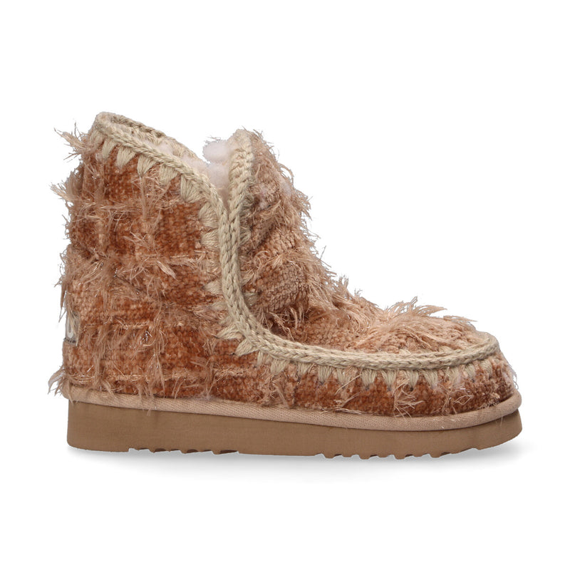 Mou boot Eskimo Textile Wool ciniglia rosa antico