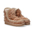 Mou boot Eskimo Textile Wool ciniglia rosa antico