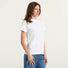 Pinko T-shirt mezze maniche ricamo logo bianca