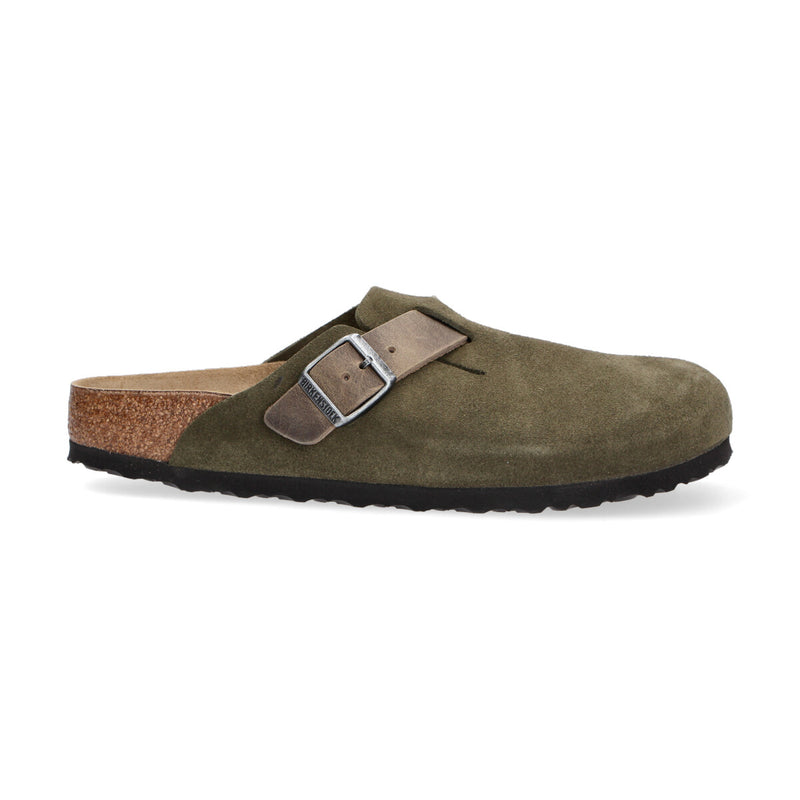 birkenstock ciabatta Boston camoscio verde