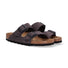 Birkenstock ciabatta Arizona camoscio grigio scuro