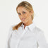 Pinko camicia slim in popeline stetch con ricamo