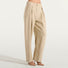 Pinko pantaloni larghi con pieghe in tela beige