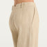 Pinko pantaloni larghi con pieghe in tela beige