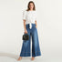 Pinko Jeans palazzo in denim misto lino