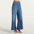 Pinko Jeans palazzo in denim misto lino