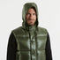 Add gilet verde imbottito con cappuccio