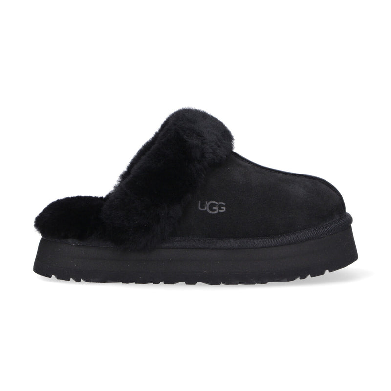 Ciabatta UGG Disquette camoscio nero