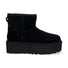 UGG classic mini platform camoscio nero