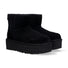 UGG classic mini platform camoscio nero