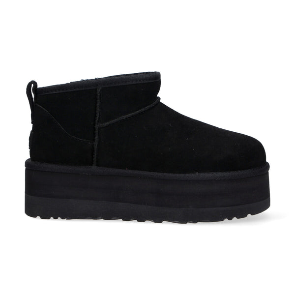 UGG classic ultra mini platform camoscio nero