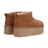 UGG classic ultra mini platform camoscio cuoio