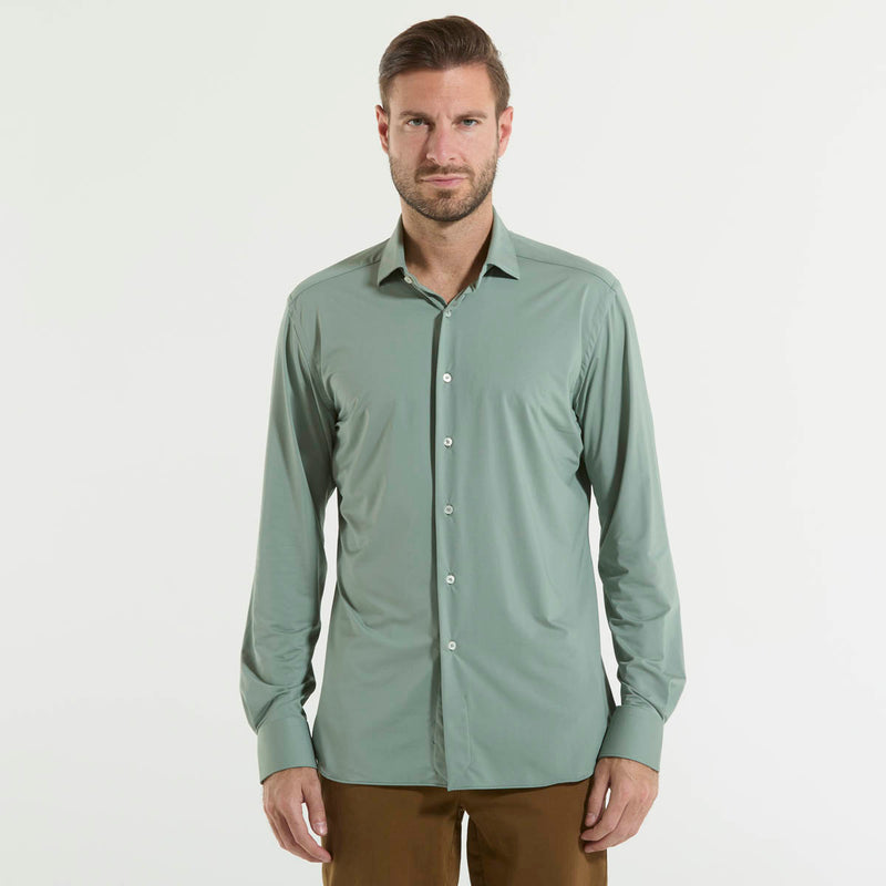 Xacus camicia tailor active verde