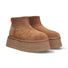 Ugg classic mini dipper platform camoscio cuoio