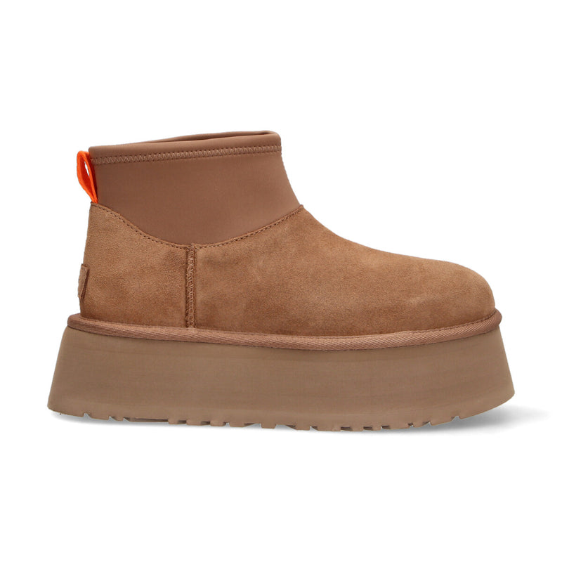 Ugg classic mini dipper platform camoscio cuoio