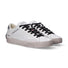 Crime London sneaker Distressed bianca argento