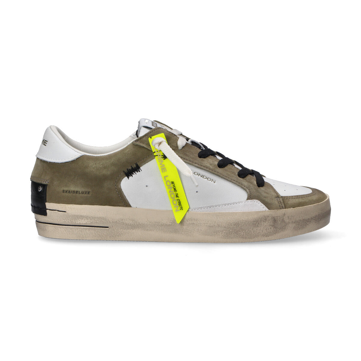 Crime London sneaker SK8 Deluxe Green Grime