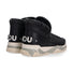 Mou boot Eskimo Trainer logo glitter pelle nero