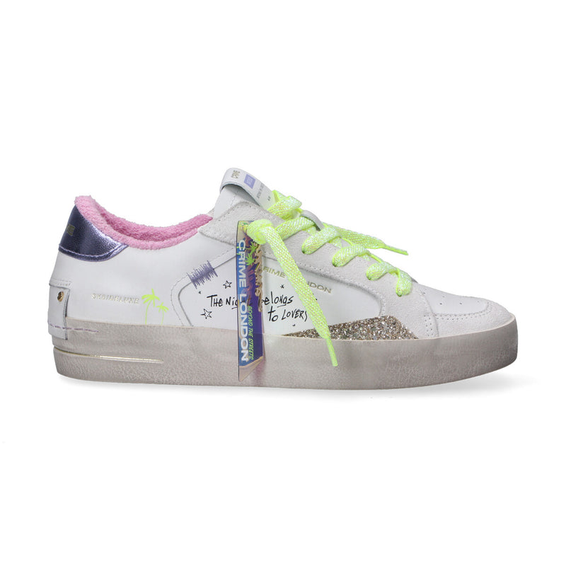 Crime London sneaker Deluxe rosa gialla