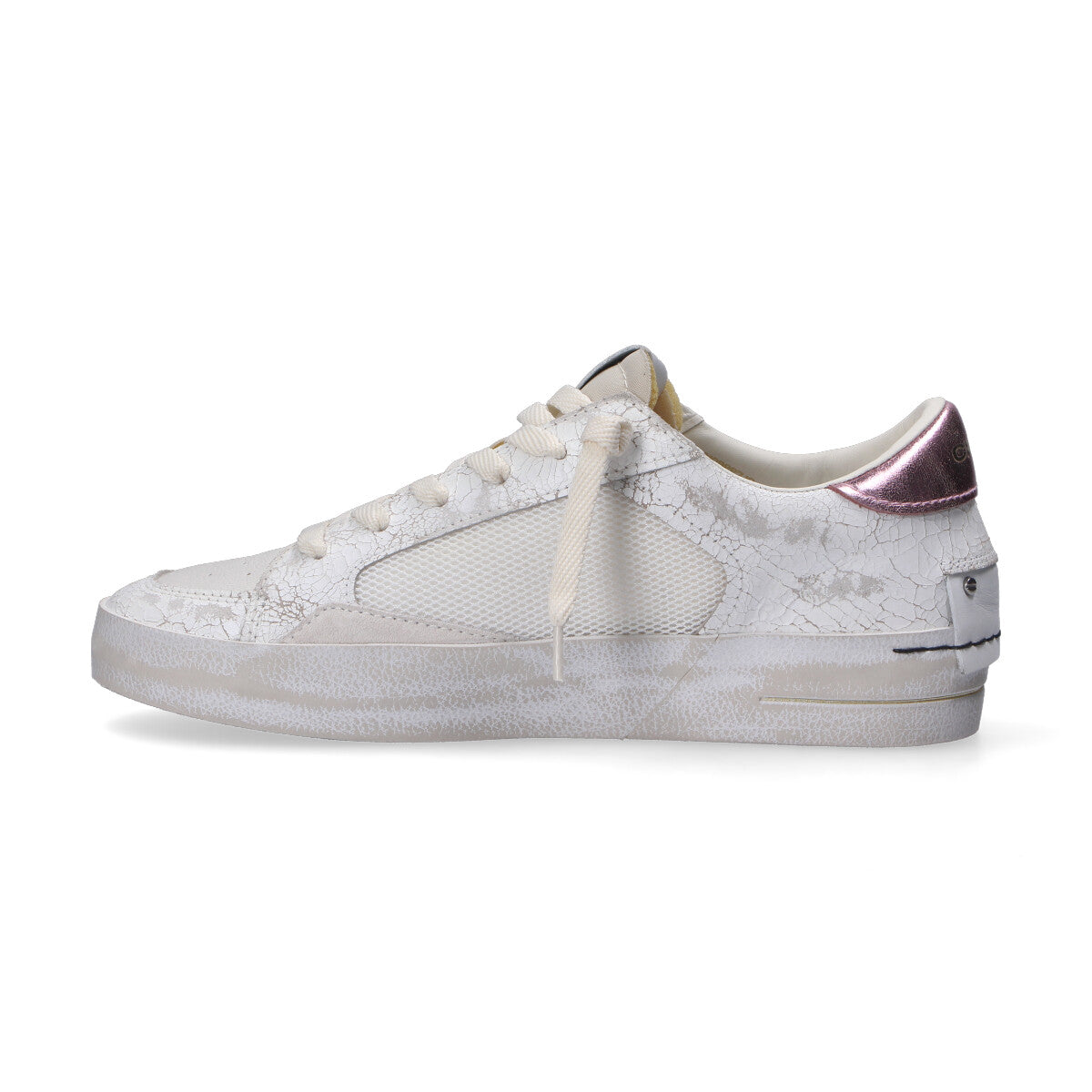 Crime London sneaker Sk8 Deluxe cracked bianca