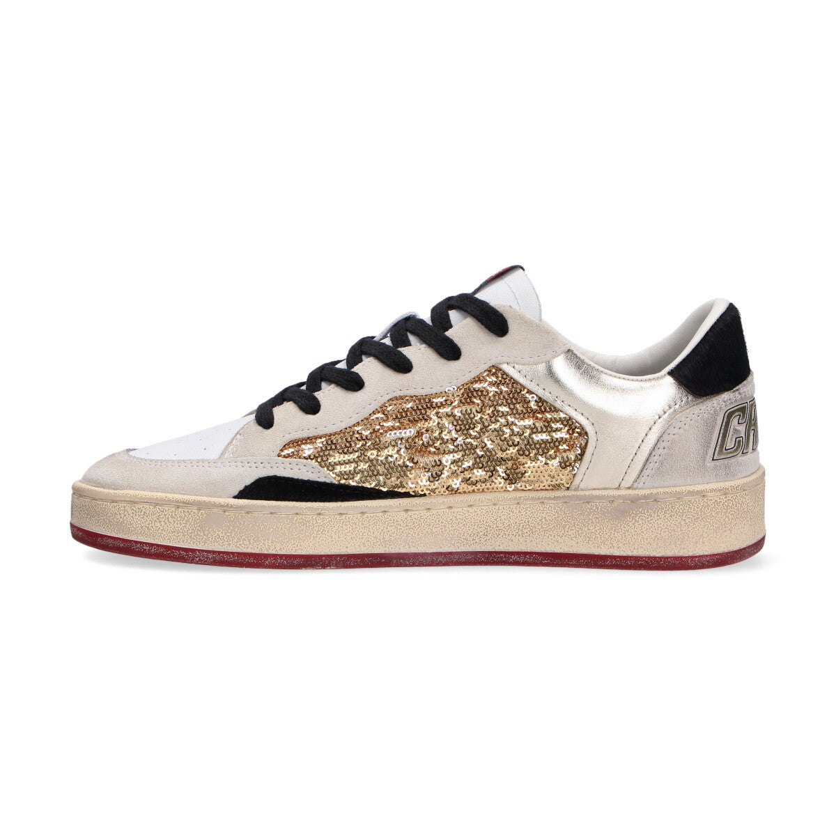 Crime London Chelsea chili hot bianca oro beige