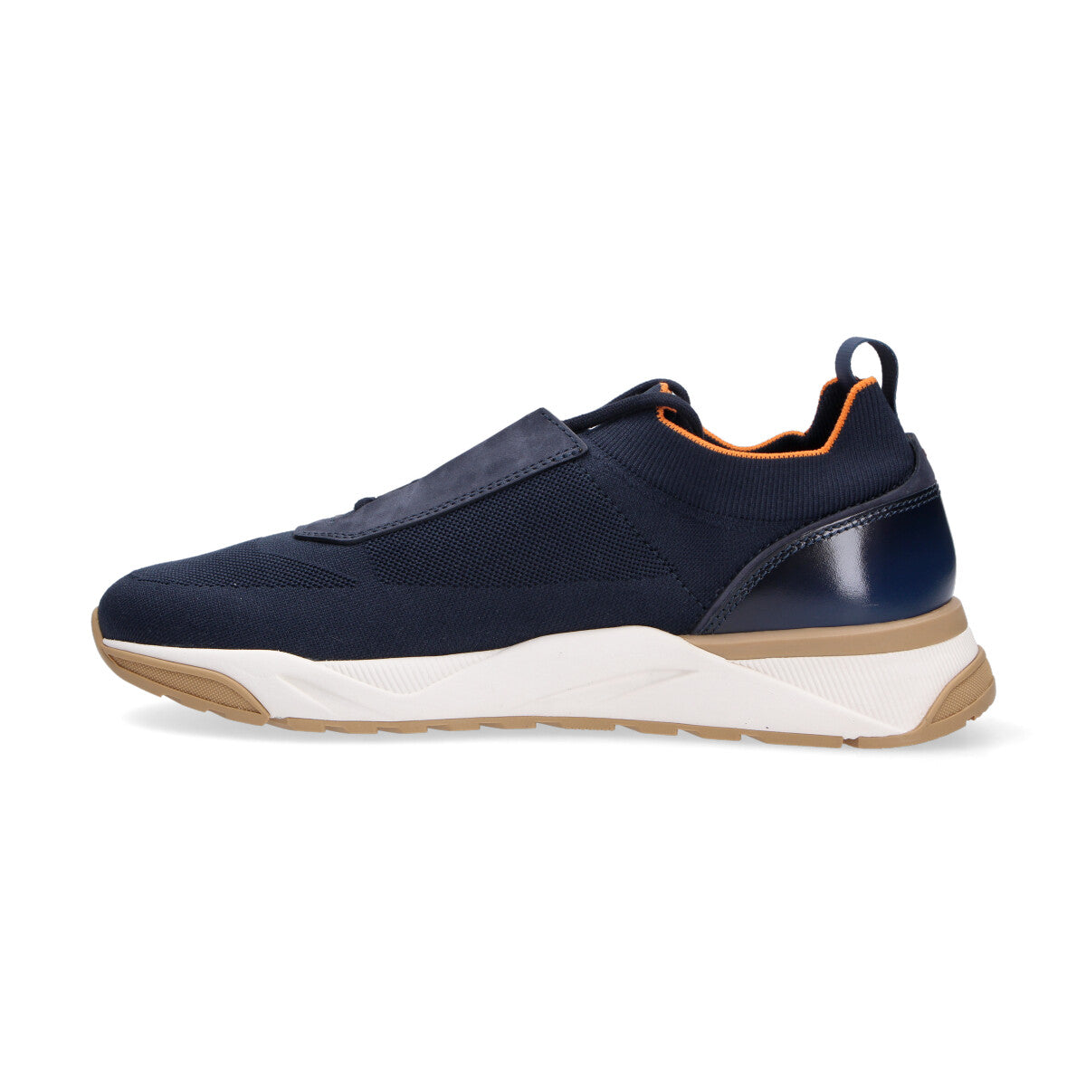 Santoni sneaker tessuto elastico blu