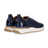 Santoni sneaker tessuto elastico blu