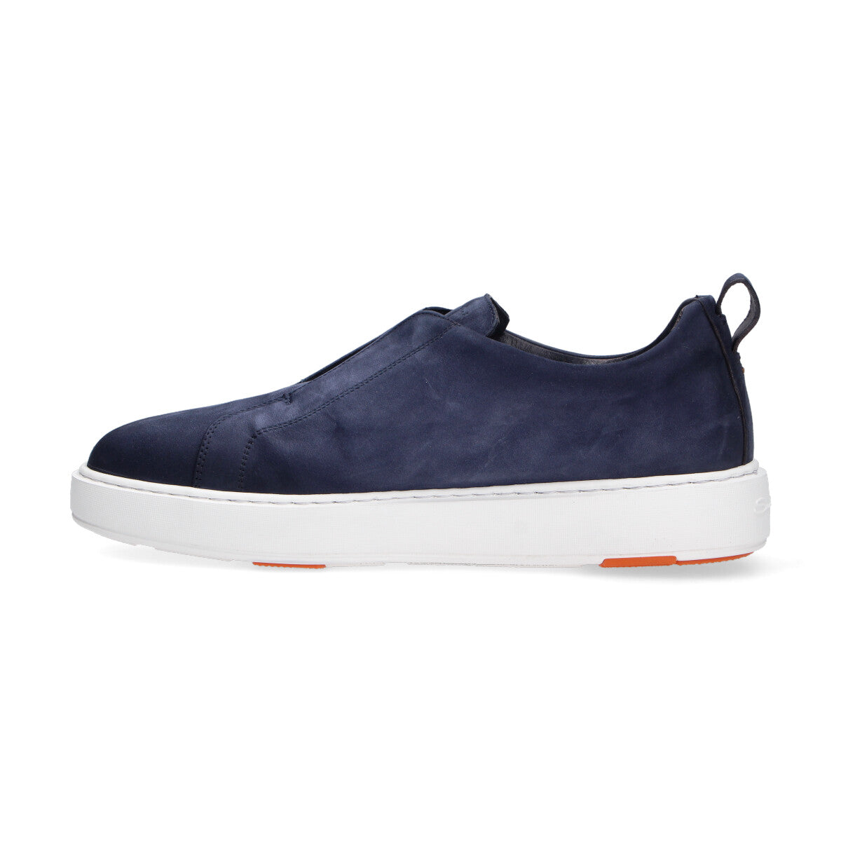 Santoni sneaker Slip on camoscio blu