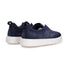 Santoni sneaker Slip on camoscio blu