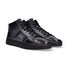 Santoni sneaker Duble bucle pelle nera grigia