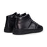 Santoni sneaker Duble bucle pelle nera grigia