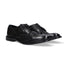 Pawelk's Scarpa stringata in pelle vintage nera