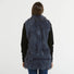 Blanche gilet in pelliccia blu