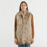 Blanche pelliccia gilet beige