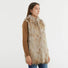 Blanche pelliccia gilet beige