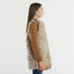 Blanche pelliccia gilet beige